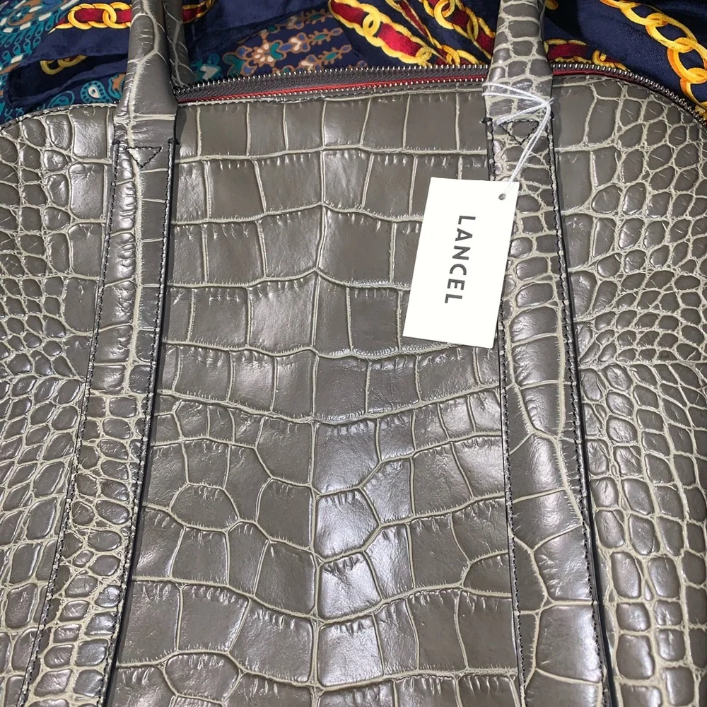 Lancel bundle!‎ Gray embossed calf bag